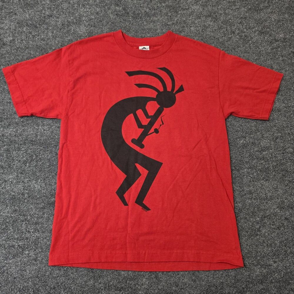 Vintage Alstyle Kokopelli Logo Y2K Smoking Shirt Sz M Red Crewneck 2010 Mexico